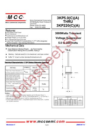 3KP20A-TP datasheet  